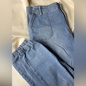 Jordache Deep Pocket Cargo Style Stretch Blue Jeans